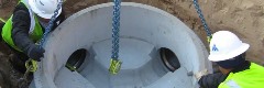Канализационный колодец в таре